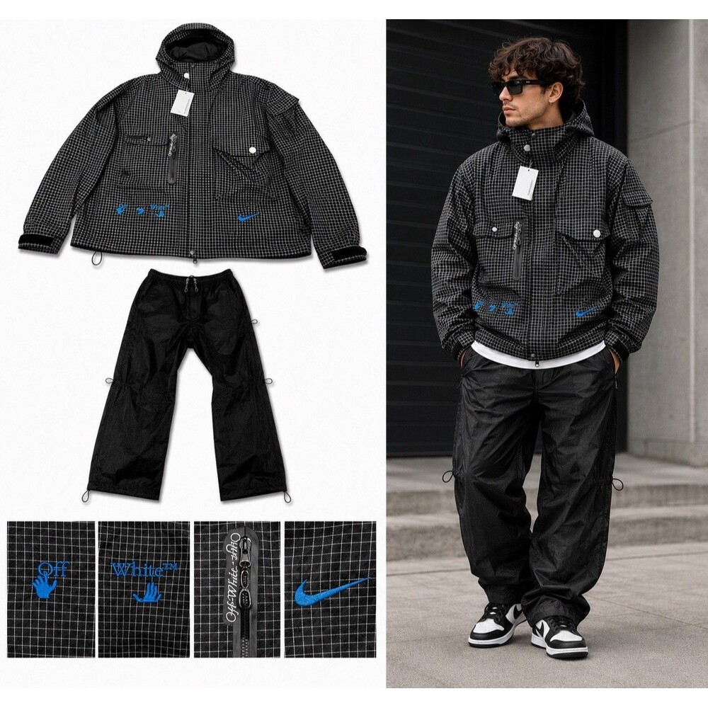 Nike X Off-White Track Jacket + Pants Men's XXL Windbreaker Suit 004 & 015 NWT!